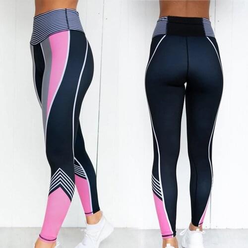 New Printed Slim Yoga High Waist Sweatpants Womens Leggings 3D Digital Print Pencil Pants TT@88