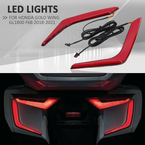 NEW Decorative Light 2018-2021 Motorcycle LED Rear Saddlebag Accents Lights Turn Signal For Honda Goldwing GL1800 F6B GL1800