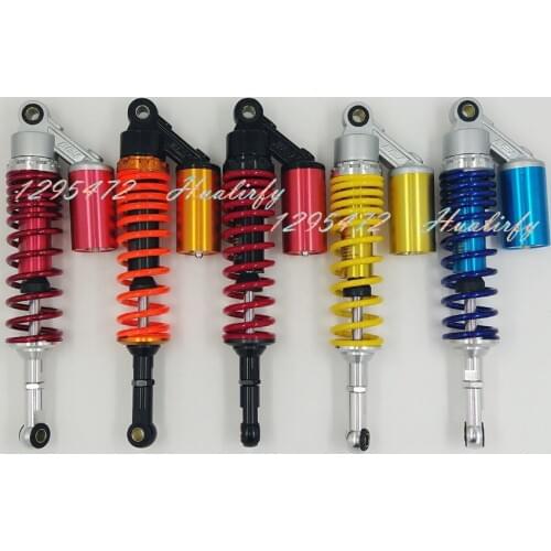 New Universal 360mm Motorcycle Rear Nitrogen Shock Absorber Multicolor 7mm spring for honda yamaha suzuki Chrome red blue yellow