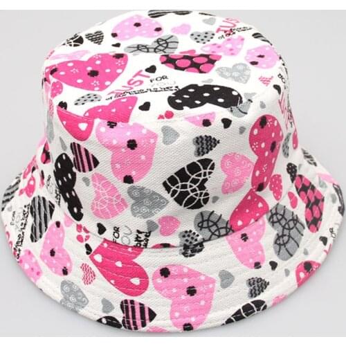 Toddler Baby Kids Boys Girls Floral Pattern Bucket Hats Sun Helmet Cap Baby Care Hat Childrens Beret 2021 New Bucket Hats