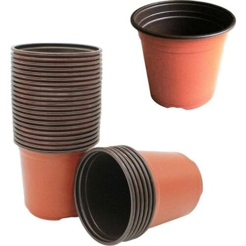 1pc Plastic Grow Box Fall Resistant Tray For Home Garden Plant Flower Transplant Pots Nursery Pot Home Vegetation Tools 5 Size