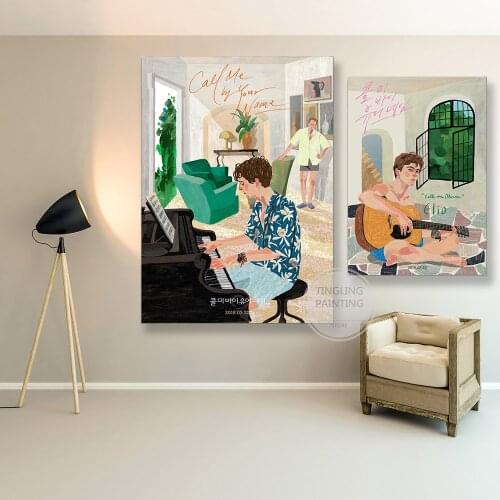 Hot Classic Movie Series Posters Call Me By Your Name Canvas Wall Art Painting Bar Cafe Hotel Office Dorm Home Decor Gift
