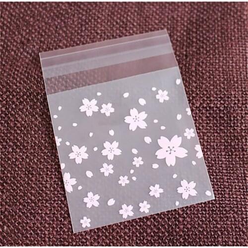 Lovely sakura Cherry Biscuit Cake Cookie bakery Pagaging Bags Wedding Party Candy Gift Favour
