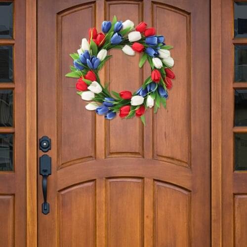 Christmas Wreath Front Door Decor Artificial Floral Wreaths Garland Wall Window Decoration Flower Ring Door Pendant candid