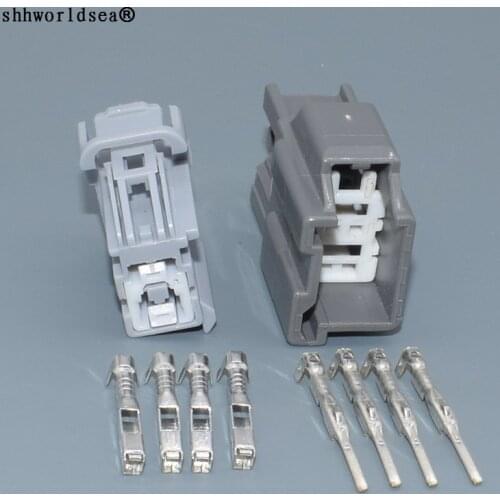 Shhworldsea 4 Pin 1.5mm male female Auto Cable Connector Female Male Electrical Socket For Car 7282-6449-40 7283-6449-40