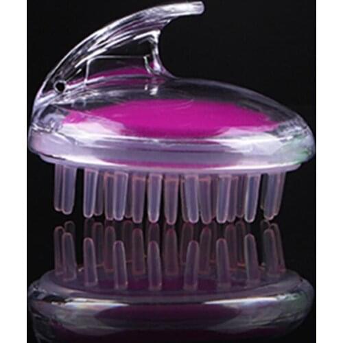 Travel Silicone Shower Shampoo Brush Hair Deep Cleansing Scalp Care Tool