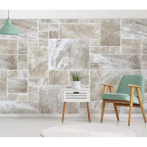 Modern 8d Hand-painted Wall paper Mural 3D Brick wall Wallpaper sticker paper For Living room Background Wall Murals Decor