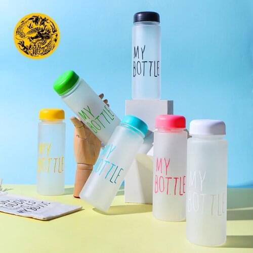 Sport My Water Bottles Plastic Fashion Bottle Heat resistant Leakproof Korean style PC material 500ml Water Bottle For Best Gift