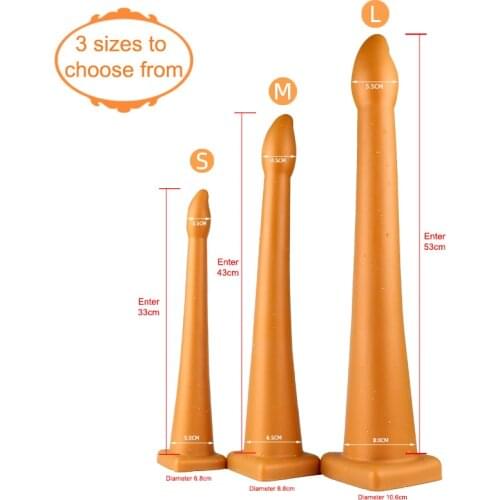 Super Long Anal Dildo Liquid Silicone Soft Butt Plug G spot Stimulation Male Prostate Massage Erotic SM Sex Toy For Men Woman