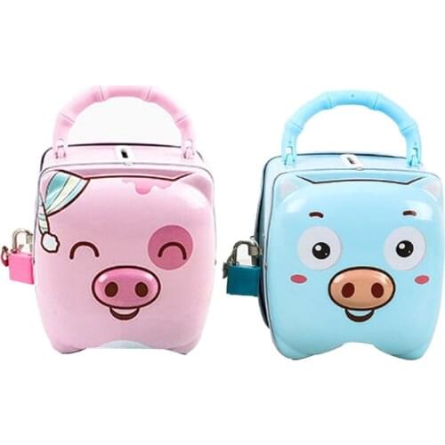 Tinplate Iron Money Bank Toy Kid’s Coin Bank Creative Money Saving Safe Box Lightweight Banking Toys Preschool Supplies