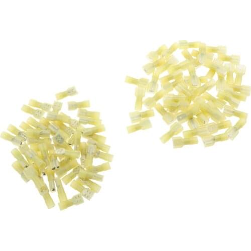 100pcs 12-10 Gauge Nylon Fully Insulated Male Female Spade Terminals Kit