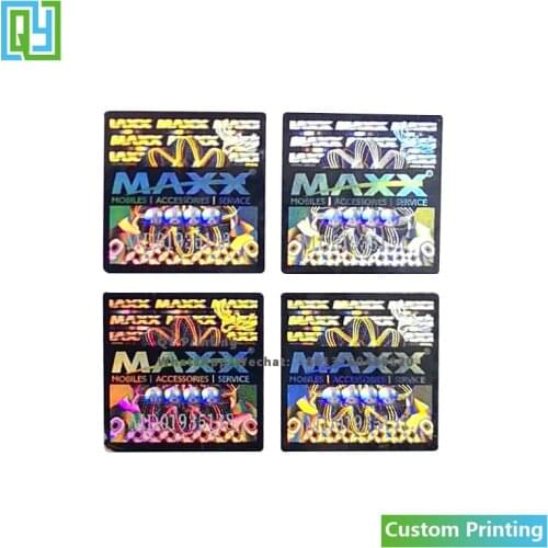10000pcs 15x15mm Free Shipping Custom Made 3D Silver Foil Hologram Stickrer Security Packing Seal Hologram Label Maker Anti Fake