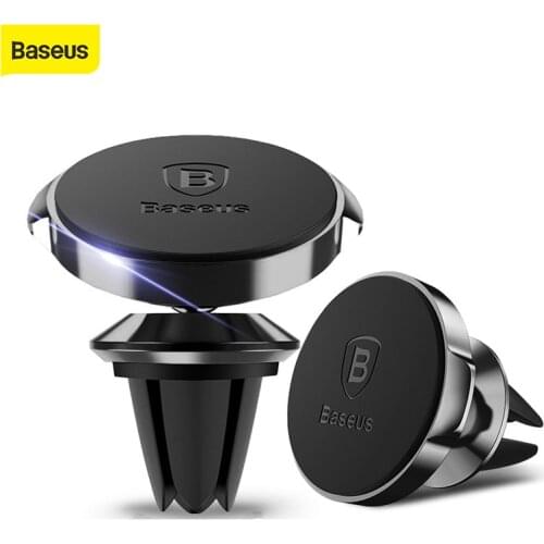Baseus Car Phone Holder For iPhone 7 Samsung 360 Degree Magnetic Mobile Phone Holder Air Vent Mount Car Cell Phone Holder Stand
