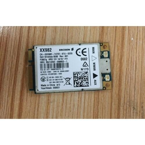 SSEA Unlocked 3G Wireless Card for Dell 5530 Eircsson F3507G 3G GPS HSPA WWAN MINI PCI-E for Dell Latitude E4200 E5400 E6400