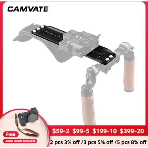 CAMVATE Standard 12" Dovetail Bridge Sled Plate For DSLR Camera / Camcorder Shoulder Mount Rig C2213