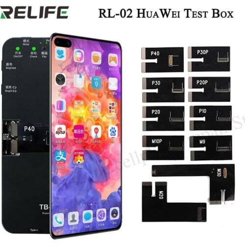 RELIFE TB-02 display touch 3D repair Test Box for HUAWEI P10/P20/P20P/P30/P30P/P40/Mate9/Mate10 Pro/Mate20/Mate30 screen testing