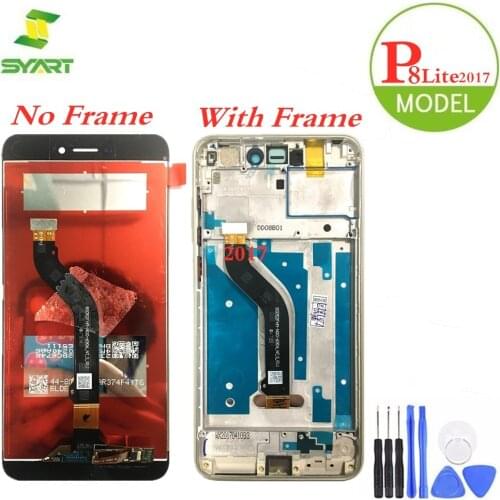 For Huawei P8 Lite 2017 LCD Display Touch Screen Digitizer Assembly Replacement + Tools For P8Lite 2017 PRA-LX3 5.2" LCDs Screen