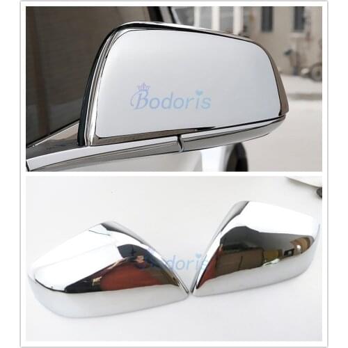 For Tesla Model X 2016 2017 2018 Door Side Wing Mirror Cover Rear View Overlay Frame Panel Chrome Car Styling Accessories