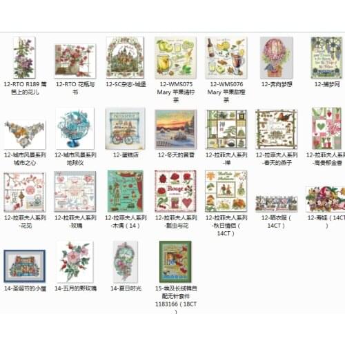 Top selling 10.99usd girls Counted Cross Stitch 11CT 14CT 18CT DIY Chinese Cross Stitch Kits Embroidery Needlework Sets