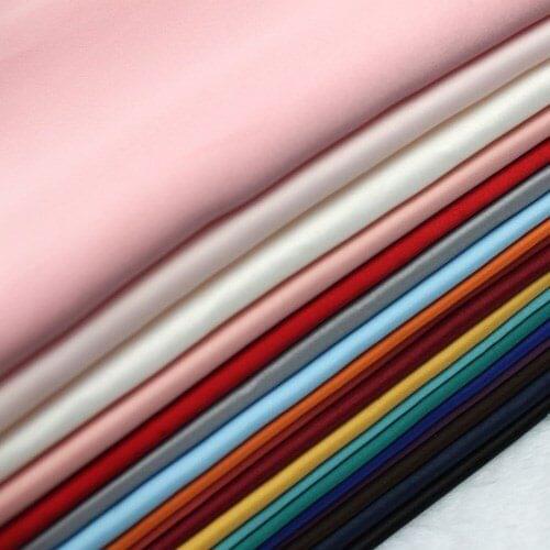Good quality 2yards/lot unelastic satin cloth fabric multi-color clothes materials 150cm width