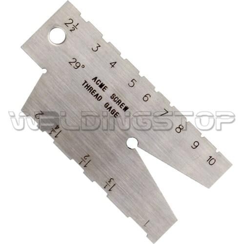 ACME SCREW THREAD GAUGE 29 DEGREE GRINDING GAGE TOOL Laser Engraving S/S