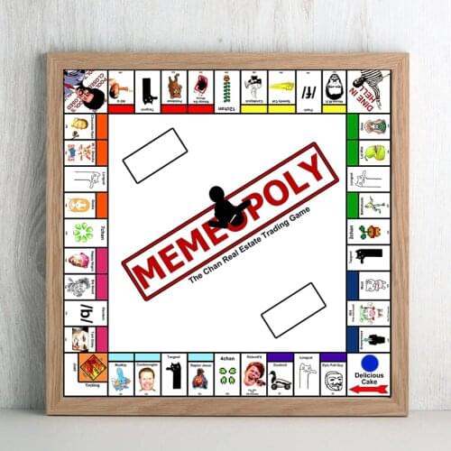 Casino Royale Poker Game Memeopolyingly Board Canvas Painting Wall Art Street Poster HD Print Picture for Living Room Home Decor