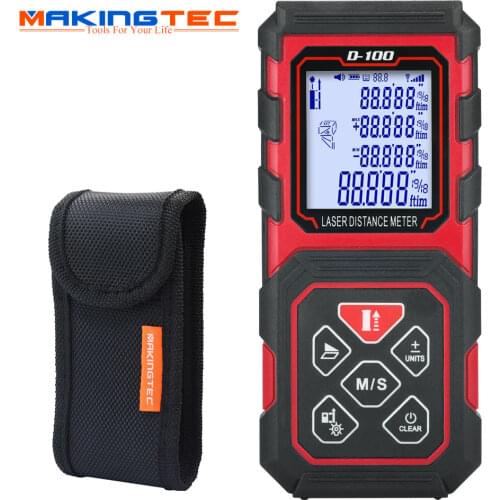 MAKINGTEC Laser Distance Meter Rangrfinder Laser Measure 100m 80m 60m 40m Digital Trena Laser Tape Range Finder Measuring Device