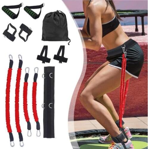 Fitness Exercises Resistance Bands Ropes High Strength Waistband Ankle Straps Handles Set Outdoor Indoor Workout Equipments
