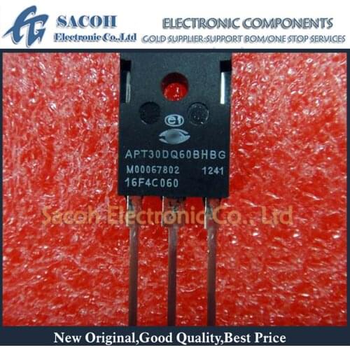 Free Shipping 10Pcs APT30D60BHBG APT30DQ60BHBG APT30D60BCAG TO-247 30A 600V Ultrafast Recovery Rectifier Diode
