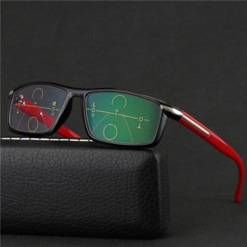 Progressive Multifocal glasses Transition Sunglasses Photochromic Reading Glasses Men Points for Reader Near Far sight diopter
