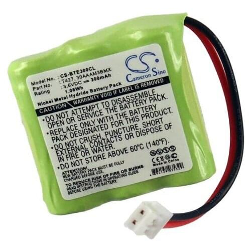 CameronSino for BINATONE Commodore CT300 E3300 kompatibel E3300 Quad DIGI-PHONE RCL950 DORO 8075 8085 MASTER Veraphone battery