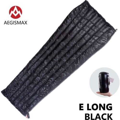 AEGISMAX Outdoor Camping E Series Hiking 800FP White Goose Down Envelope Three-Season Adult Nylon Sleeping Bag