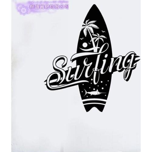 Surfing Wall Sticker Surf Decal Swimming Posters Home Decoration Vinyl Wall Decals Decor Mural Swimming Car Decal