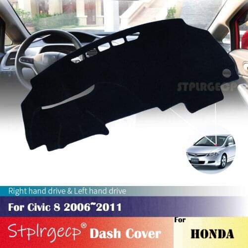 For Honda Civic 8 2006~2011 Anti-Slip Dashboard Cover Protective Pad Car Accessories Sunshade Carpet 2010 2009 2008 2007