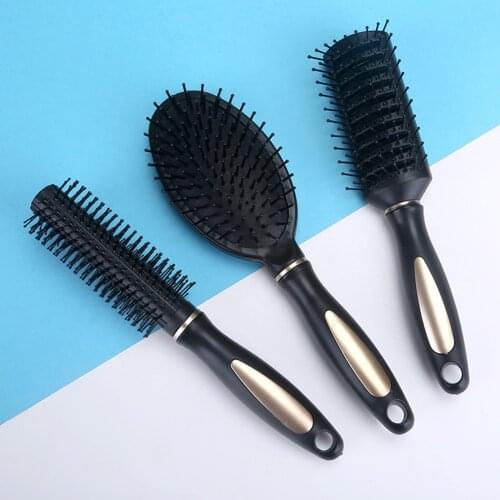 3Size Women Hair Comb Anti-static Scalp Massage Rib Combs Hair Roller Brush for Salon Hairdressing Styling Tools