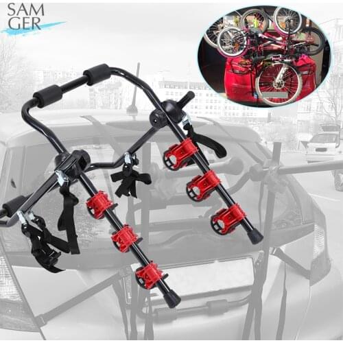 Samger Universal Car Rear Bike Carrier Bicycle Stand Carrier Loading 3 bikes below 60 kg Folding Car Bike Mount