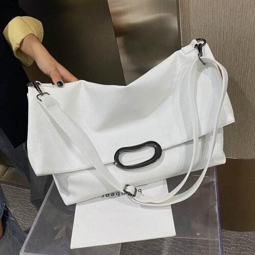 High capacity Shoulder Messenger Bag Vintage Large Tote bag 2020 Fashion New High quality PU Leather Womens Designer Handbag