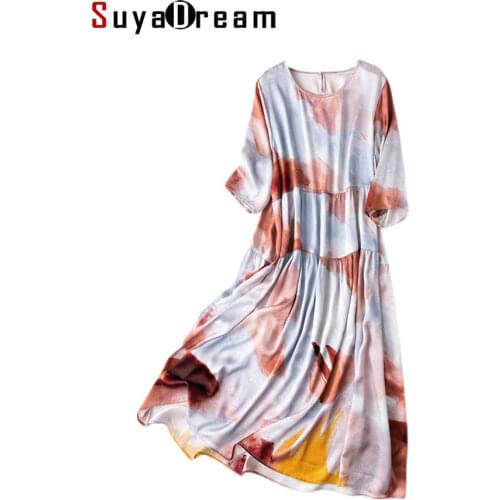 Цветные летние платья SuyaDream China At AliExpress