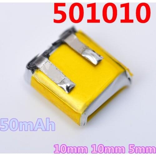 2pcs 3pcs 4pcs 5pcs 50mAh 501010 For i7 i8 i9s i10 TWS Bluetooth Earphones Wireless Headset 5mmX10mmX10mm Battery