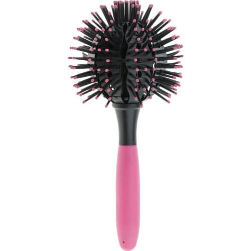 3D Ball Hairbrush 360 ° Blow Dry Detangling Salon Resistant
