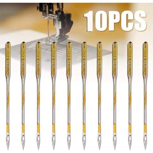 40% Dropshipping!!10Pcs Home Electric Sewing Machine Fabric Clothes Alloy Needles Accessories
