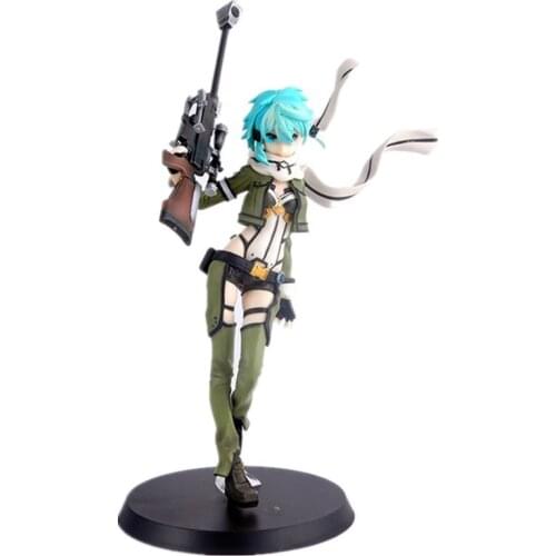 Anime Sword Art Online Sinon action figure Gun Gale Online GGO Character SAO Shino Asada PVC 22CM Action Figurine Toys Model