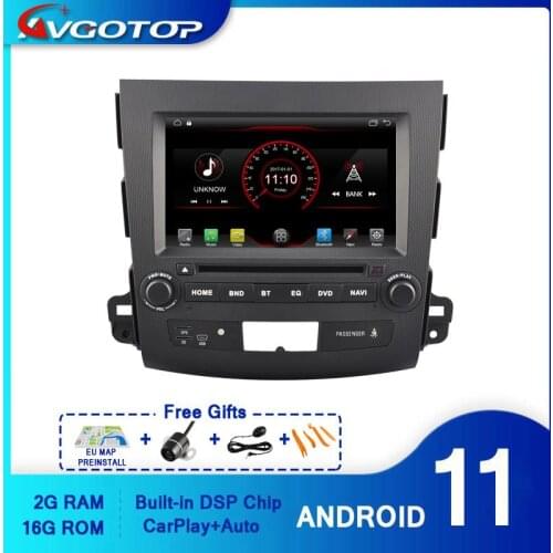 AVGOTOP Android 10 Wince Car Radio GPS Player For MITSUBISHI OUTLANDER 2G 16G Vehicle Multimedia