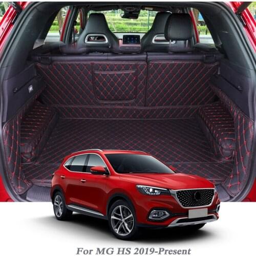 Car Styling PU Leather Trunk Mat Rear Liner Cargo For MG HS 2019-Present Waterproof Carpet Tray Protector Auto Accessoryy