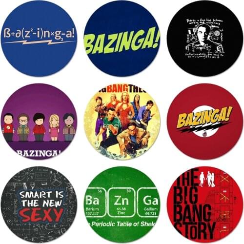 Bazinga The Big Bang Theory TV Badge Brooch Pin Accessories For Clothes Backpack Decoration gift 58mm