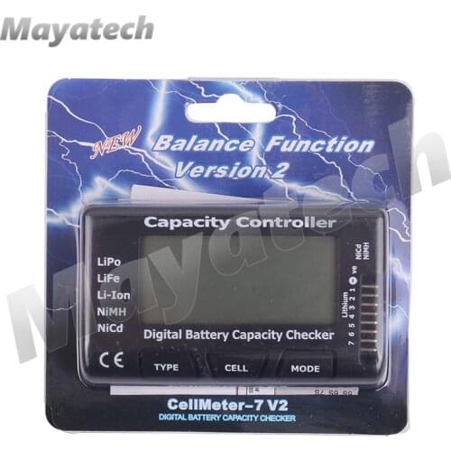 CellMeter7 V2 with balance function Digital Battery Capacity Checker voltage meter cellmeter-7 for LiPo/LiFe/Li-ion 2-7S 0.001V