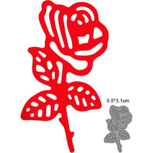 Flower Rose Leaf Metal Cutting Dies Cut Die Mold Scrapbooking dies Decoration Paper Craft Embossing Dies New 2021 Stencils dies