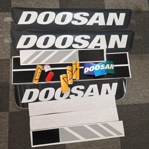 For DOOSAN DX225LCA Excavator Sticker All Car Stickers Vehicle Mark Excavator Display Sticker Icon