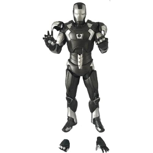 ML Iron-Man Mark XXI MK 21 Midas Black Silver Armor 7" Action Figure Loose
