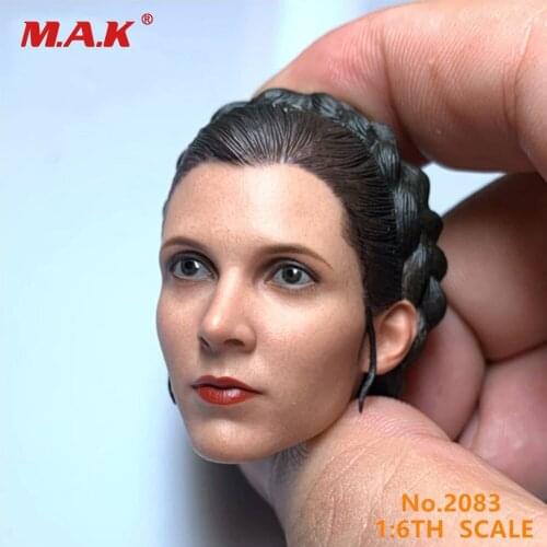 1/6 Leia Princess Head Sculpt Carved Model Snow Edition Fits 12" HT PH Action Figure Model Body